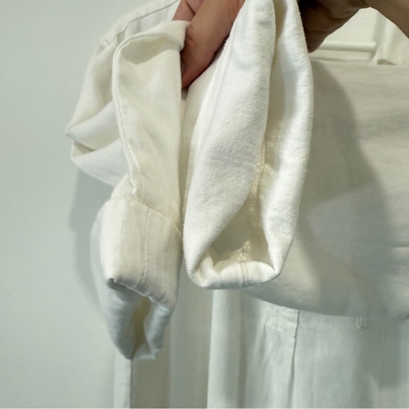 Old Navy Mens M Linen Pullover Henley Shirt - Picture 7 of 17